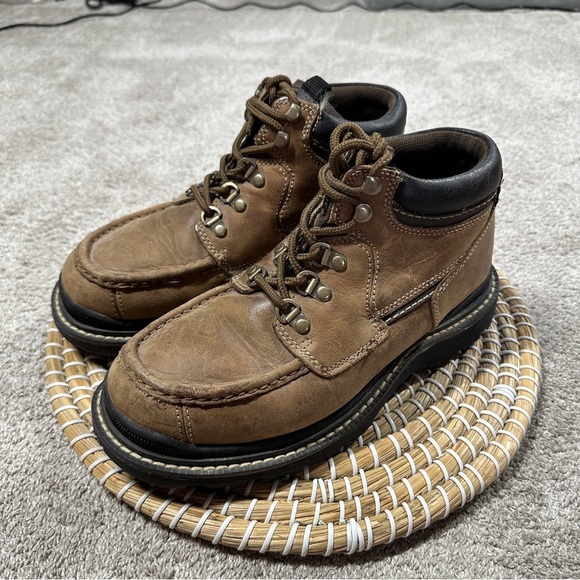 Arizona Jean Company Men’s Lace Up Chukka Ankle Boots Leather in Brown 8 main image 13